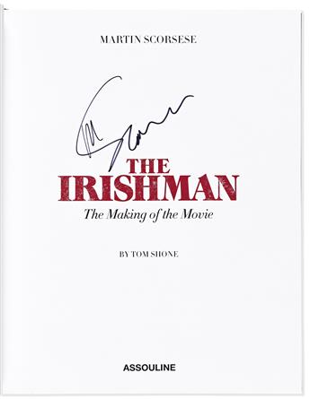 (ENTERTAINERS.) SCORSESE, MARTIN. Group of three books, each Signed: Gangs of New York: Making the Movie * Tom Shone. The Irishman: The